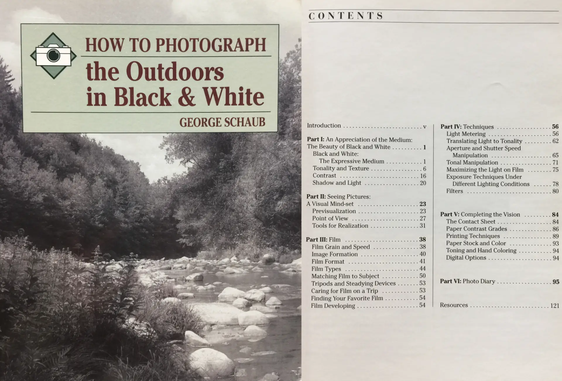 Schaub black-and-white outdoor photography book