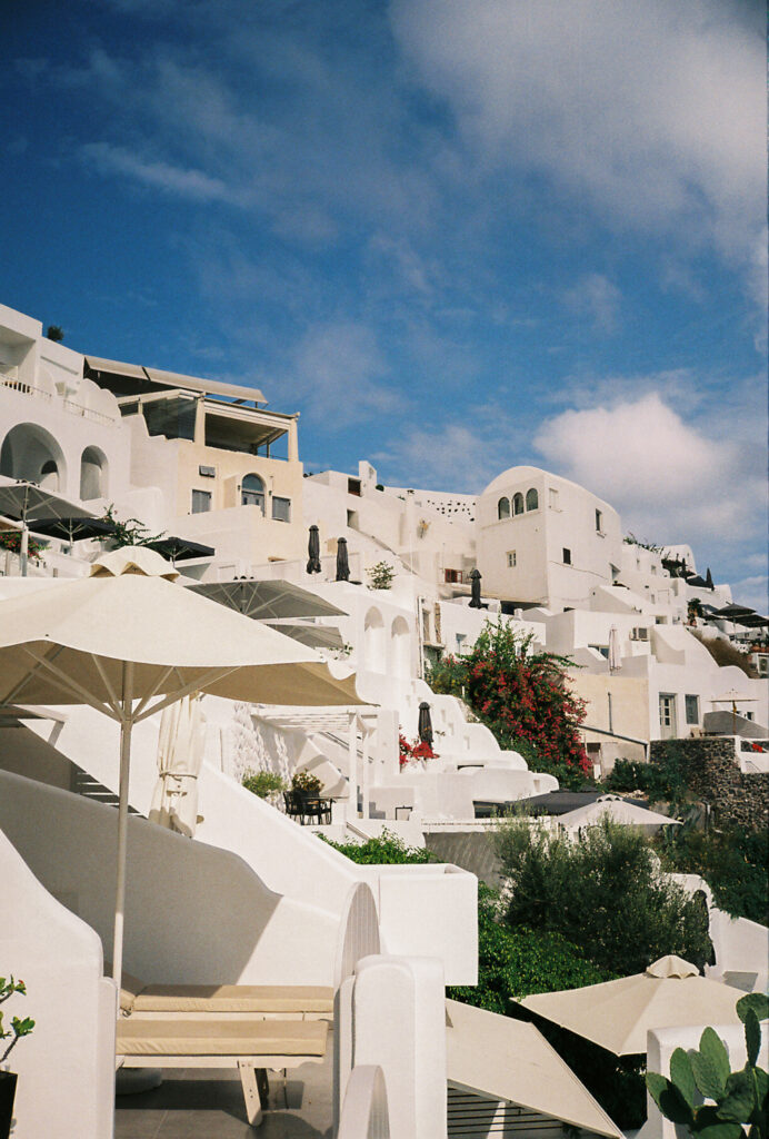 Santorini Greece views captured on the Contax T3