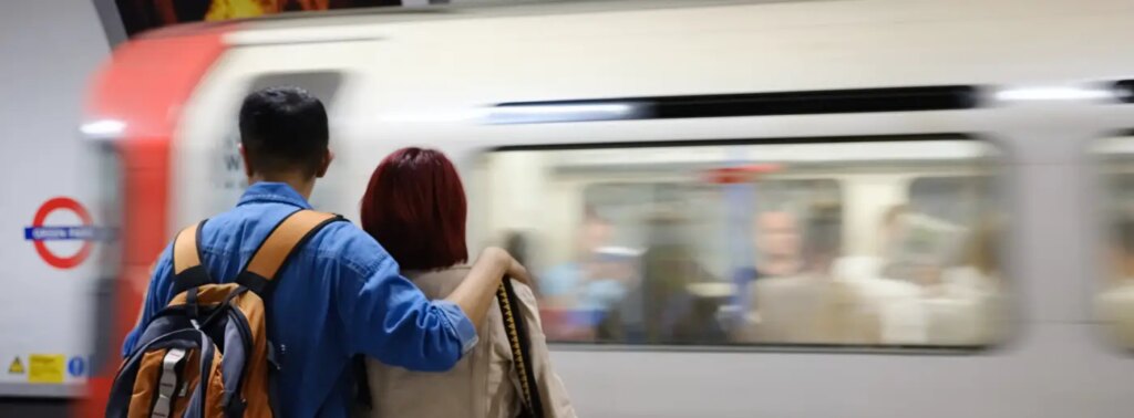 Oxford Circus tube station.