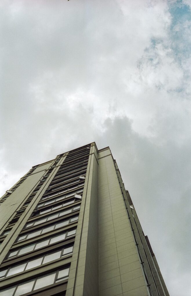 I love taking these shots looking up alongside buildings. Just a very different perspective