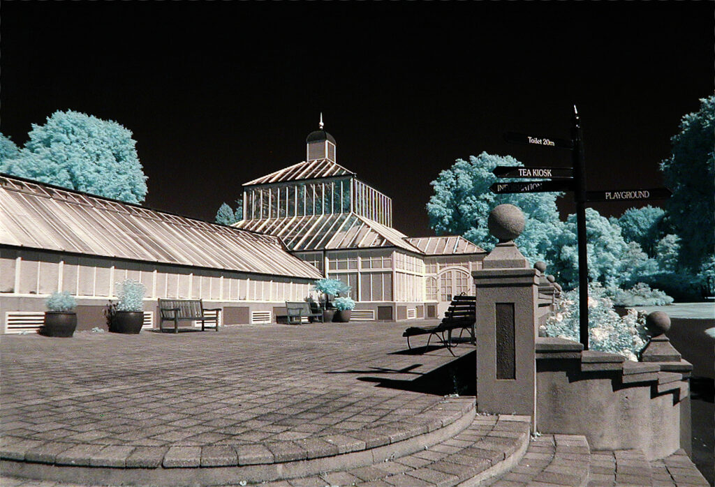 Tropical House Botanic Gardens Dunedin with wide-angle supplementary