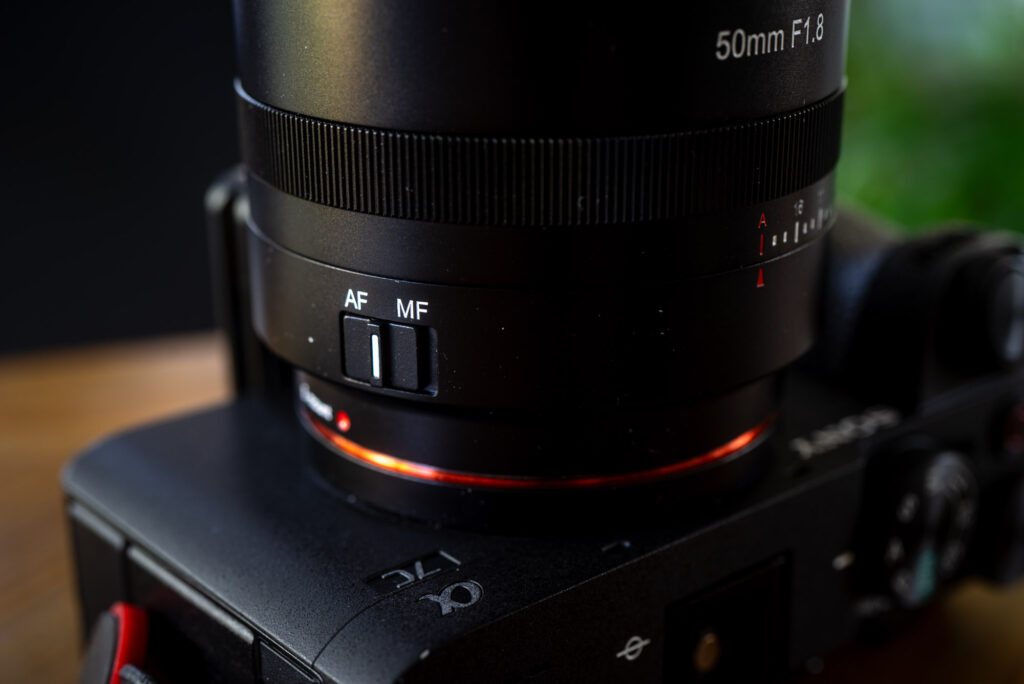 7Artisans 50mm 1.8 AF focus switch