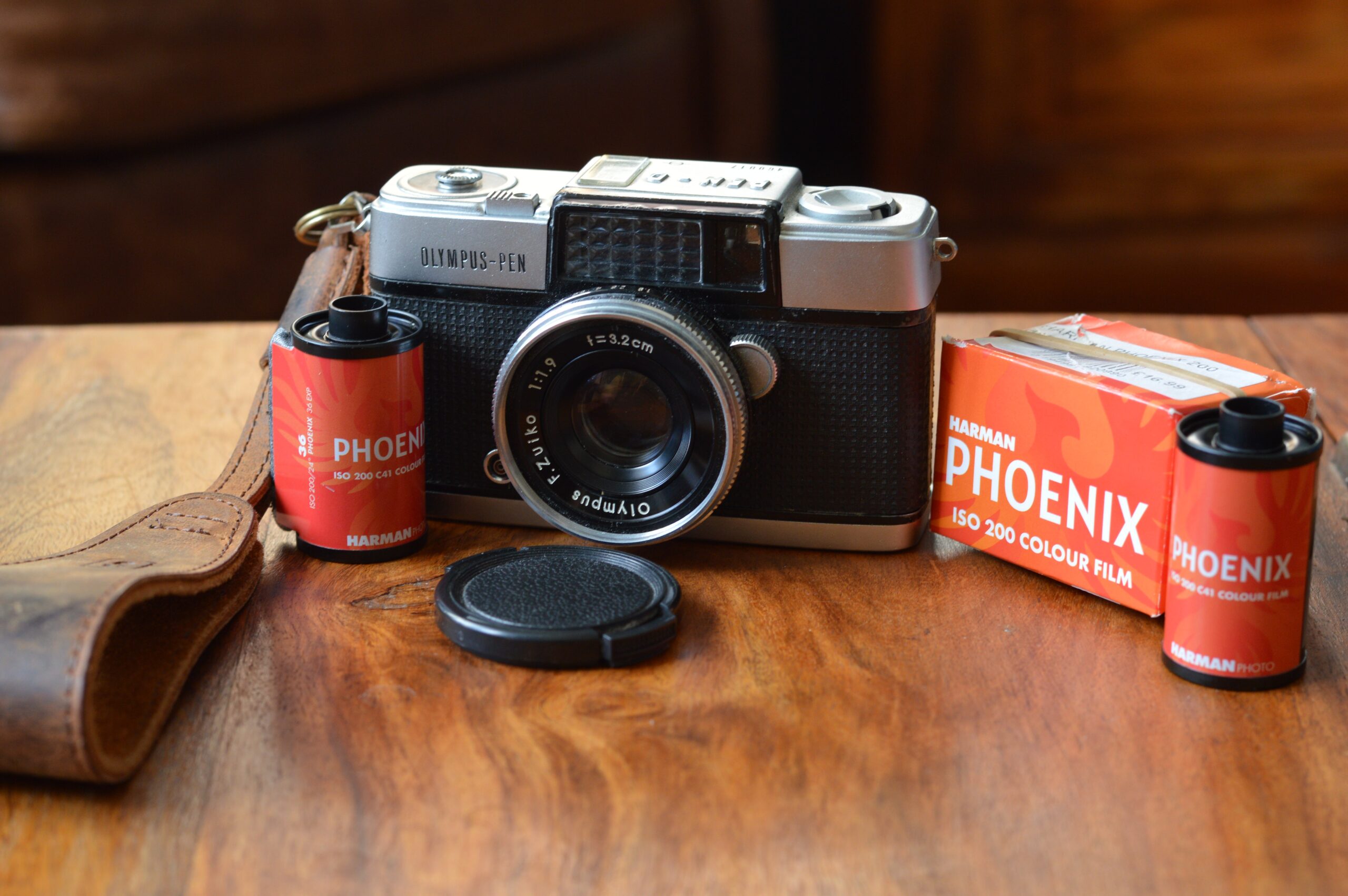 Olympus Pen D and Harman Phoenix 200