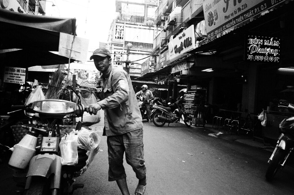 Saigon's oldest apartment block, in Nguyen Thien Thuat, built in 1968.