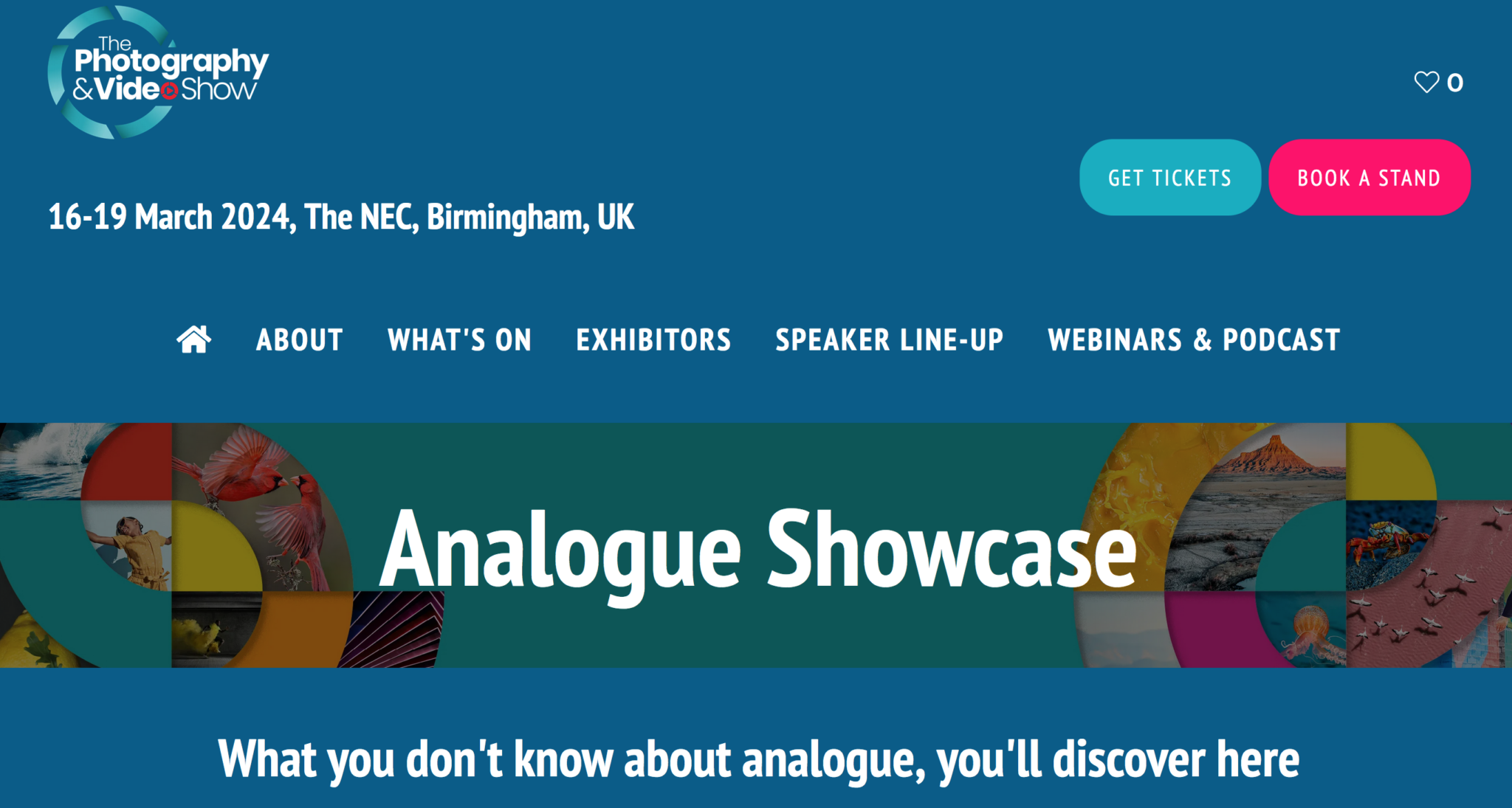NEWS: Analogue Showcase is Back at The NEC Birmingham Photography Show ...
