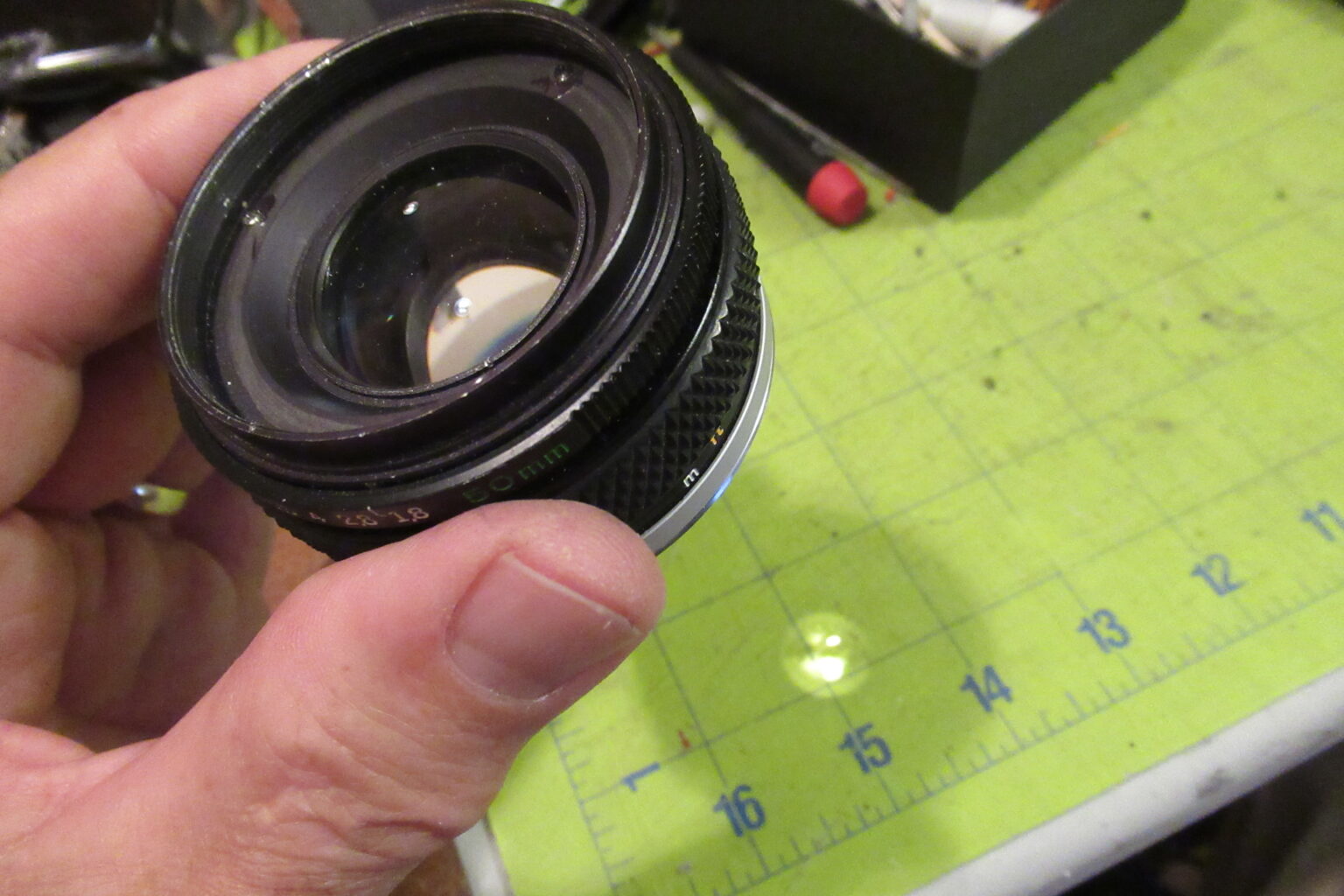 Converting a 50mm lens meant for 35mm film to large format - 35mmc