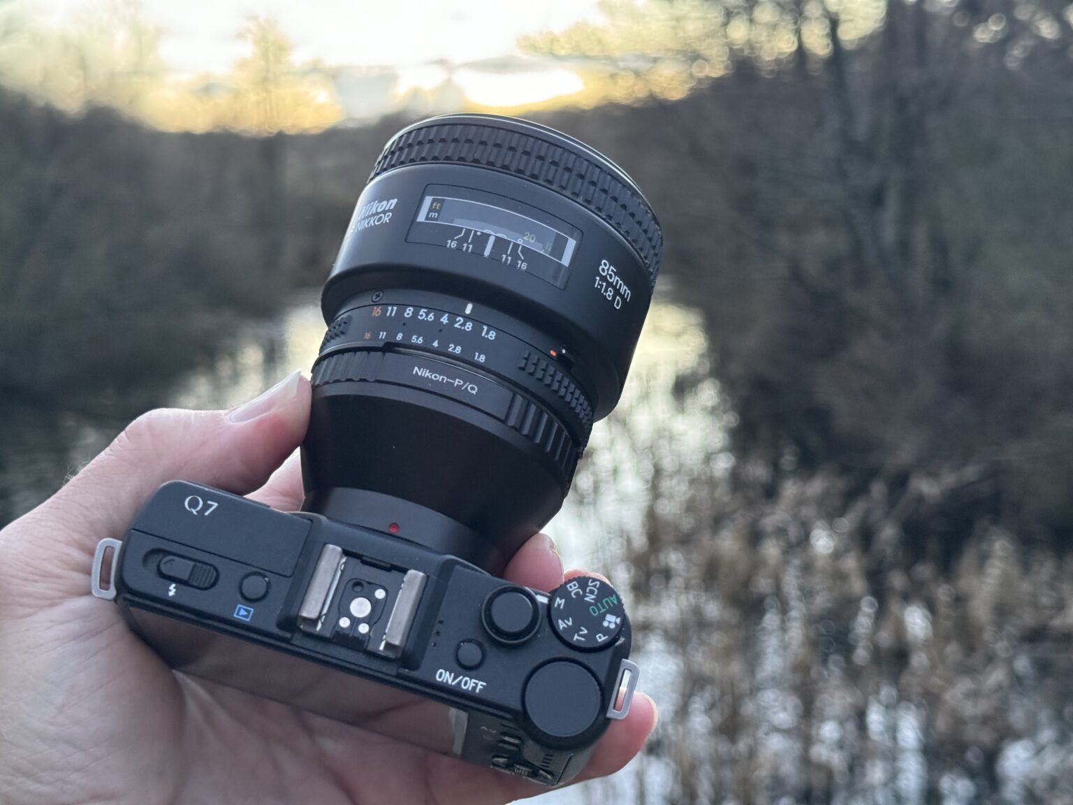 5 (+2) Frames with a Pentax Q7 & Nikon 85mm 1.8 AFD (~400mm equivalent ...