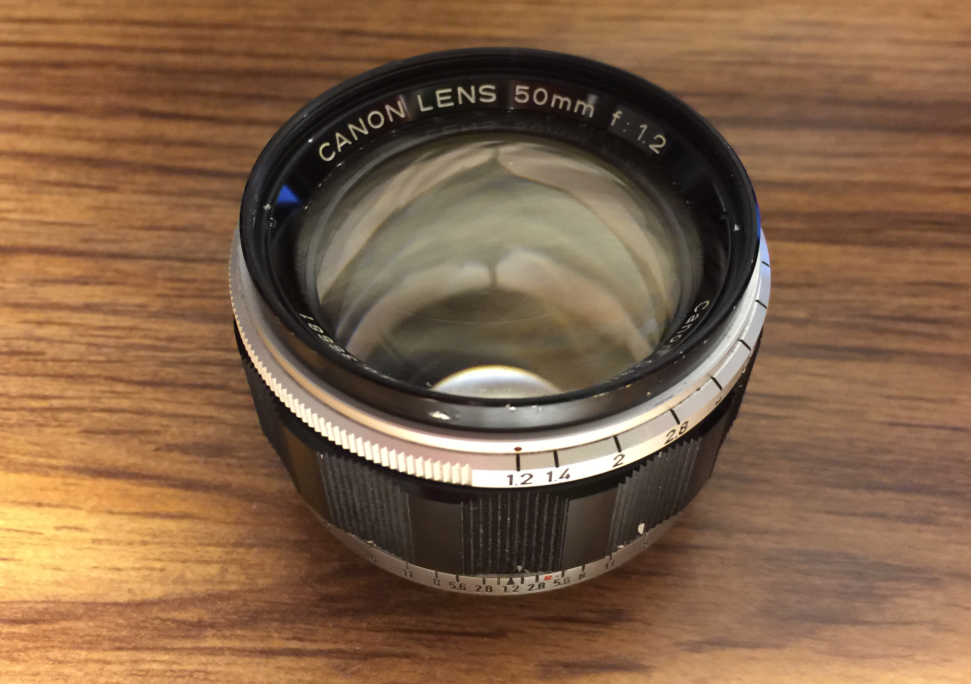 Canon 50mm f/1.2 LTM lens