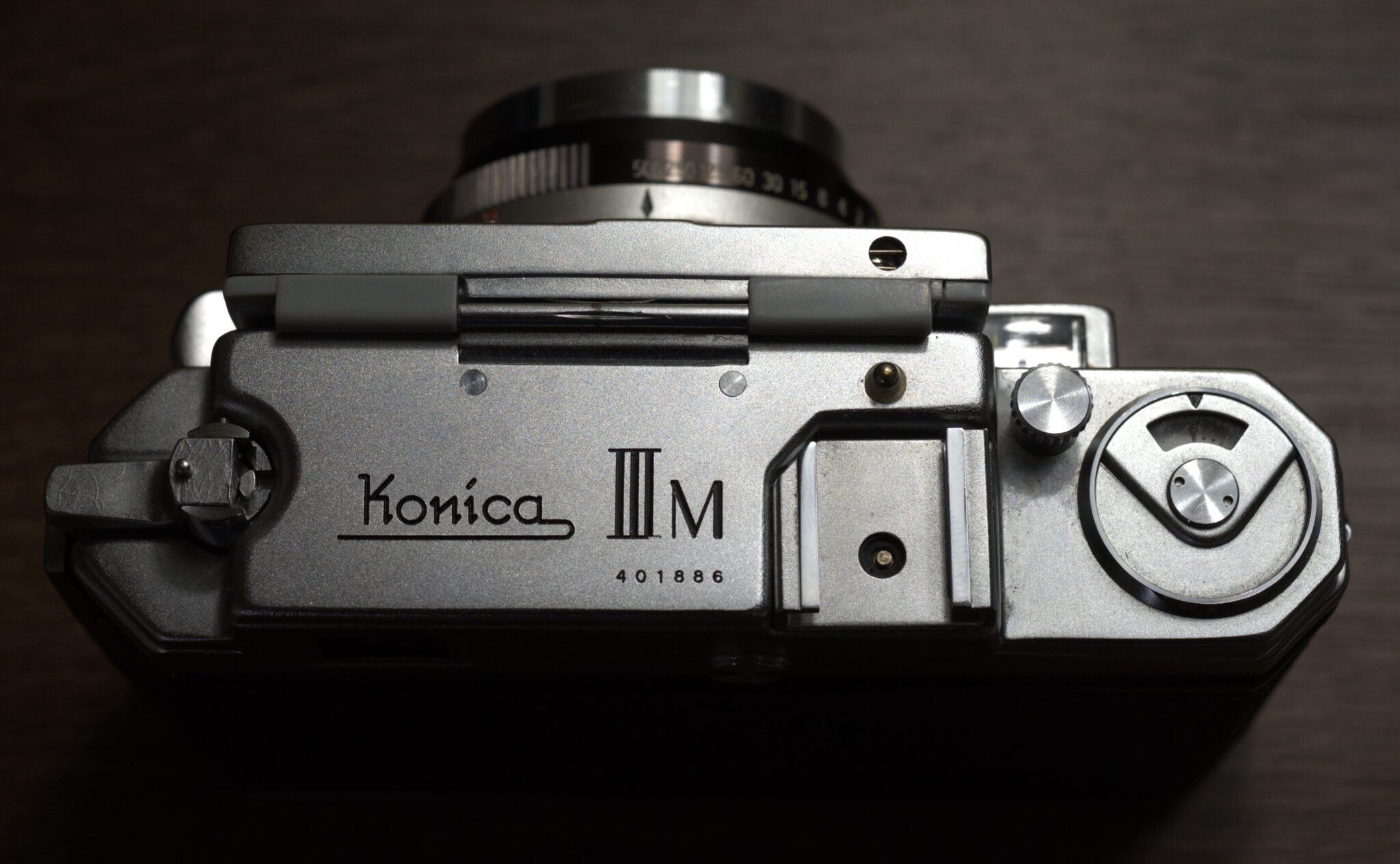フィルムカメラ konica iiim + single frame Konica IIIM with half frame mask accessory | The Konica IIIM