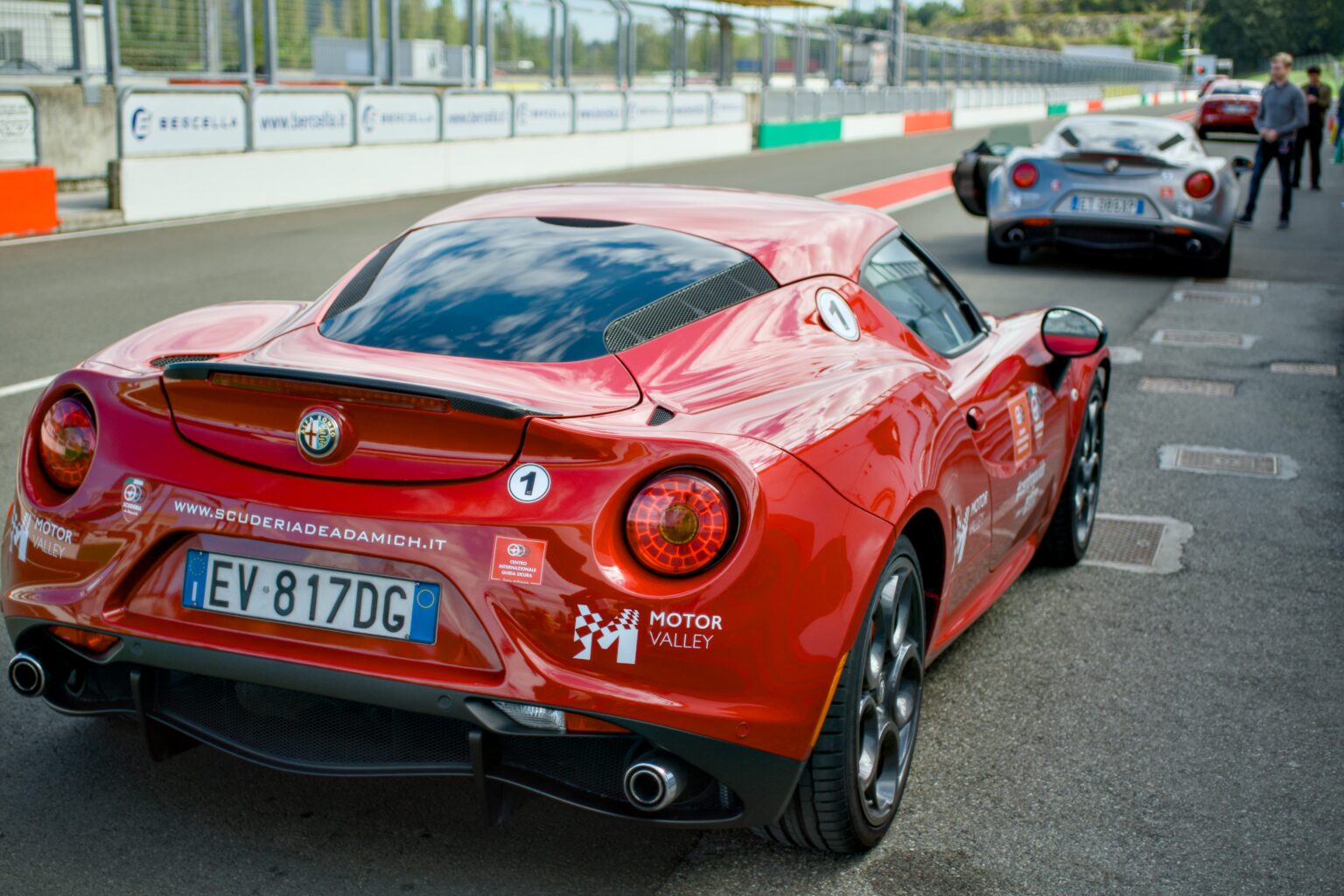 Shooting Fast Alfa Romeo on a Race Track - 35mmc