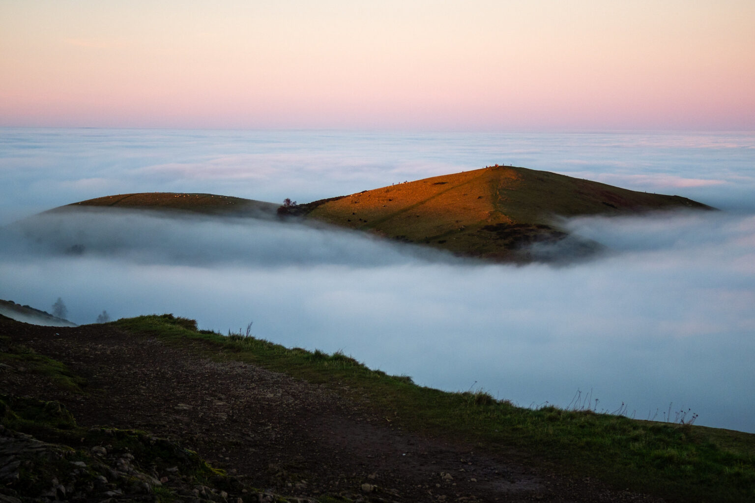 Malvern Hills Cloud Inversion with a Pentax Q7 - 35mmc