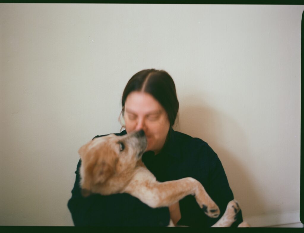 Woman with puppy