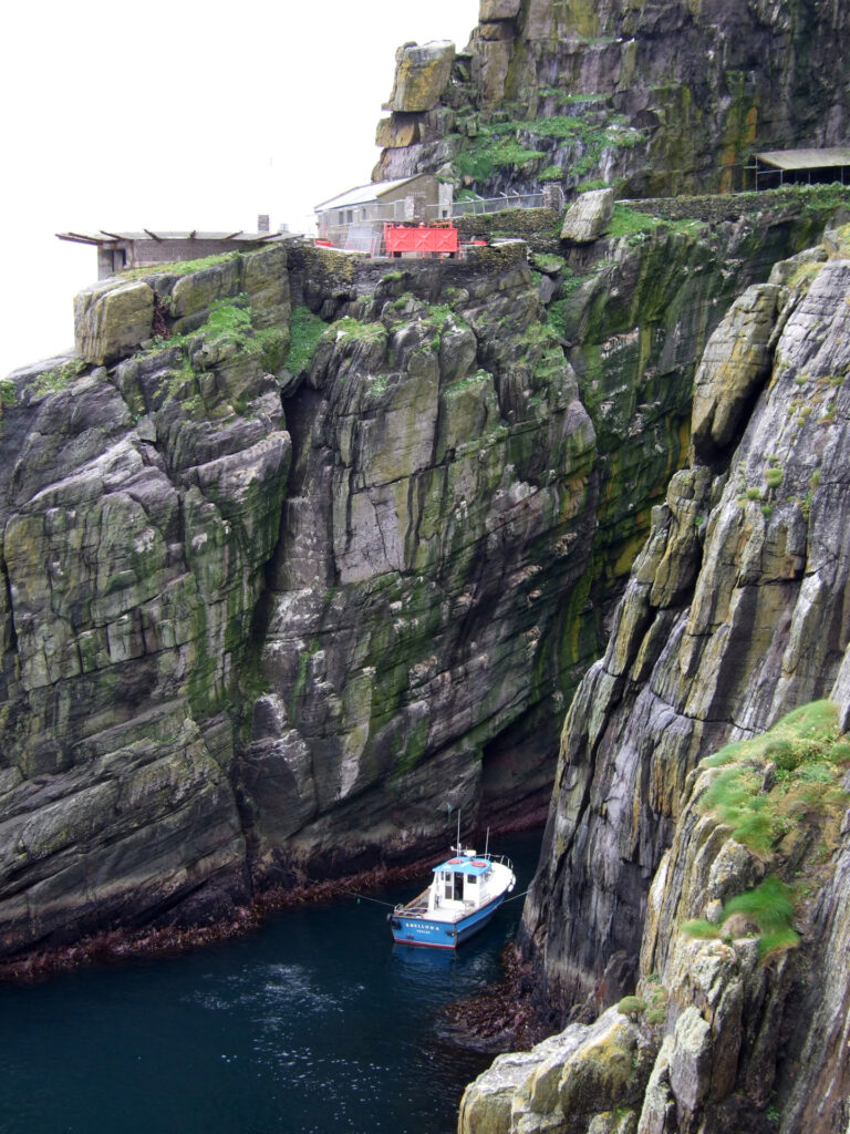 Skellig Island's main arrival cove