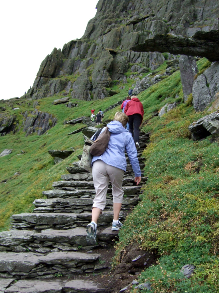 Climbing Skellig Michael 1