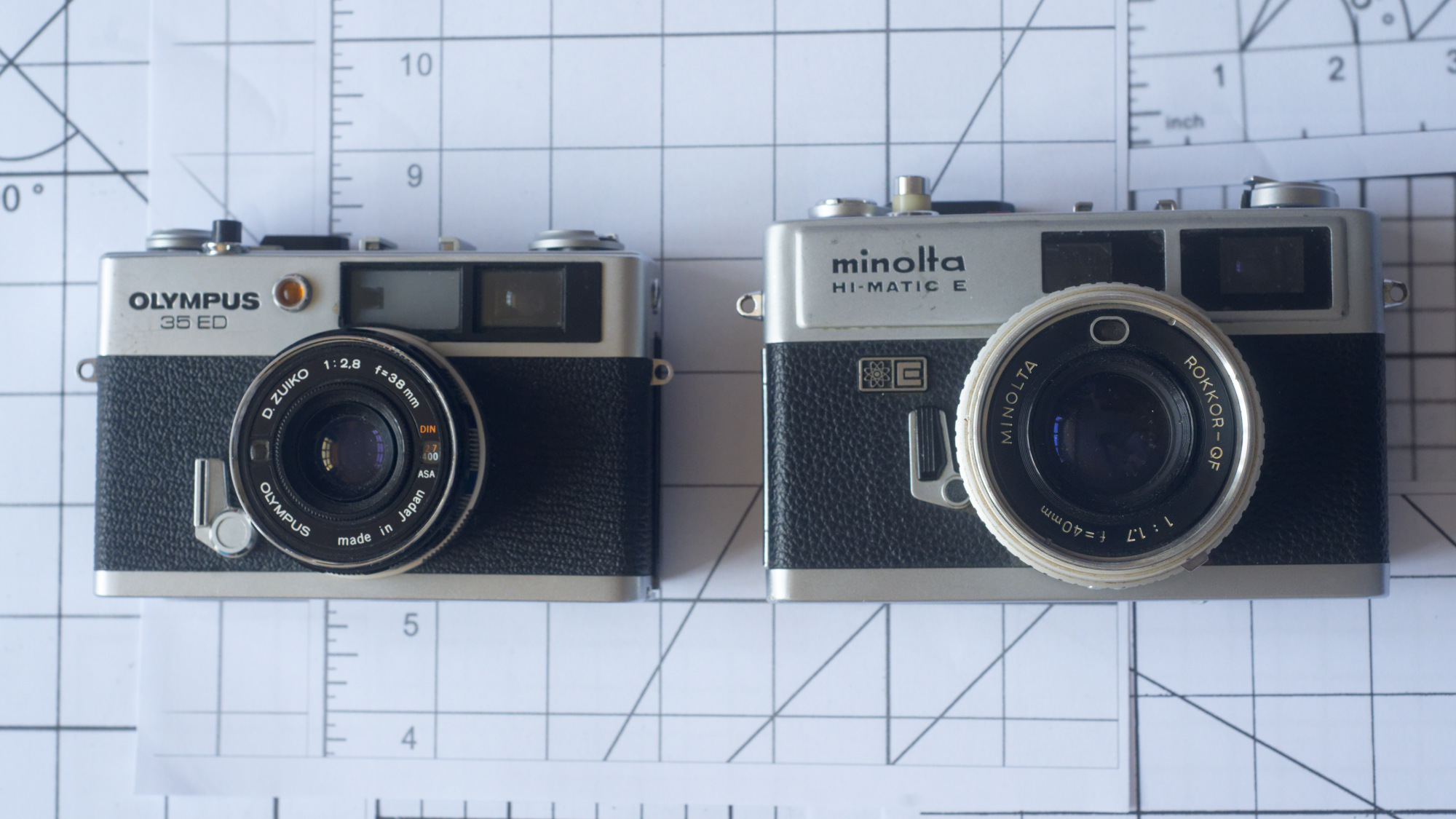 OLYMPUS TRIP35 minolta HI-MATIC Fフィルムカメラ 動画あり☆はじめてのフィルムカメラ】OLYMPUS TRIP35 / D.ZUIKO