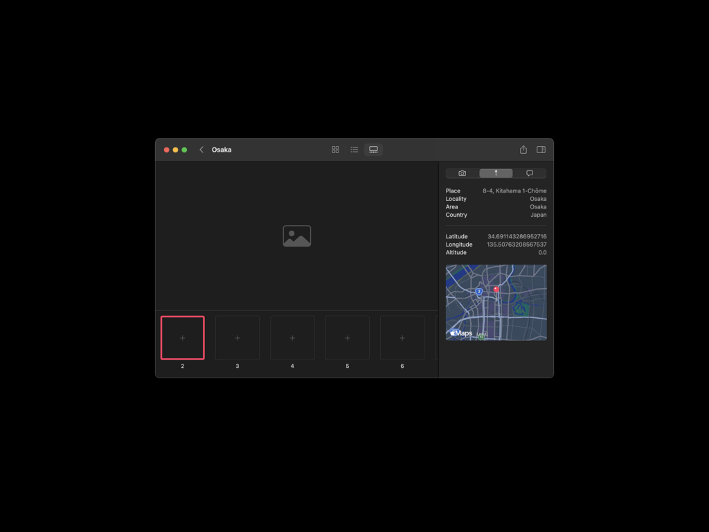 Frames macOS: Grid View
