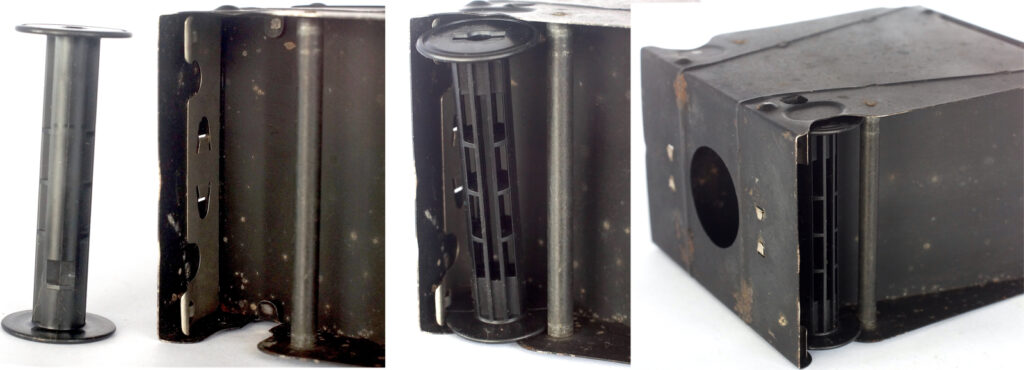 Details of spool insertion - the Model 2 shown but it is the same for this 2A.