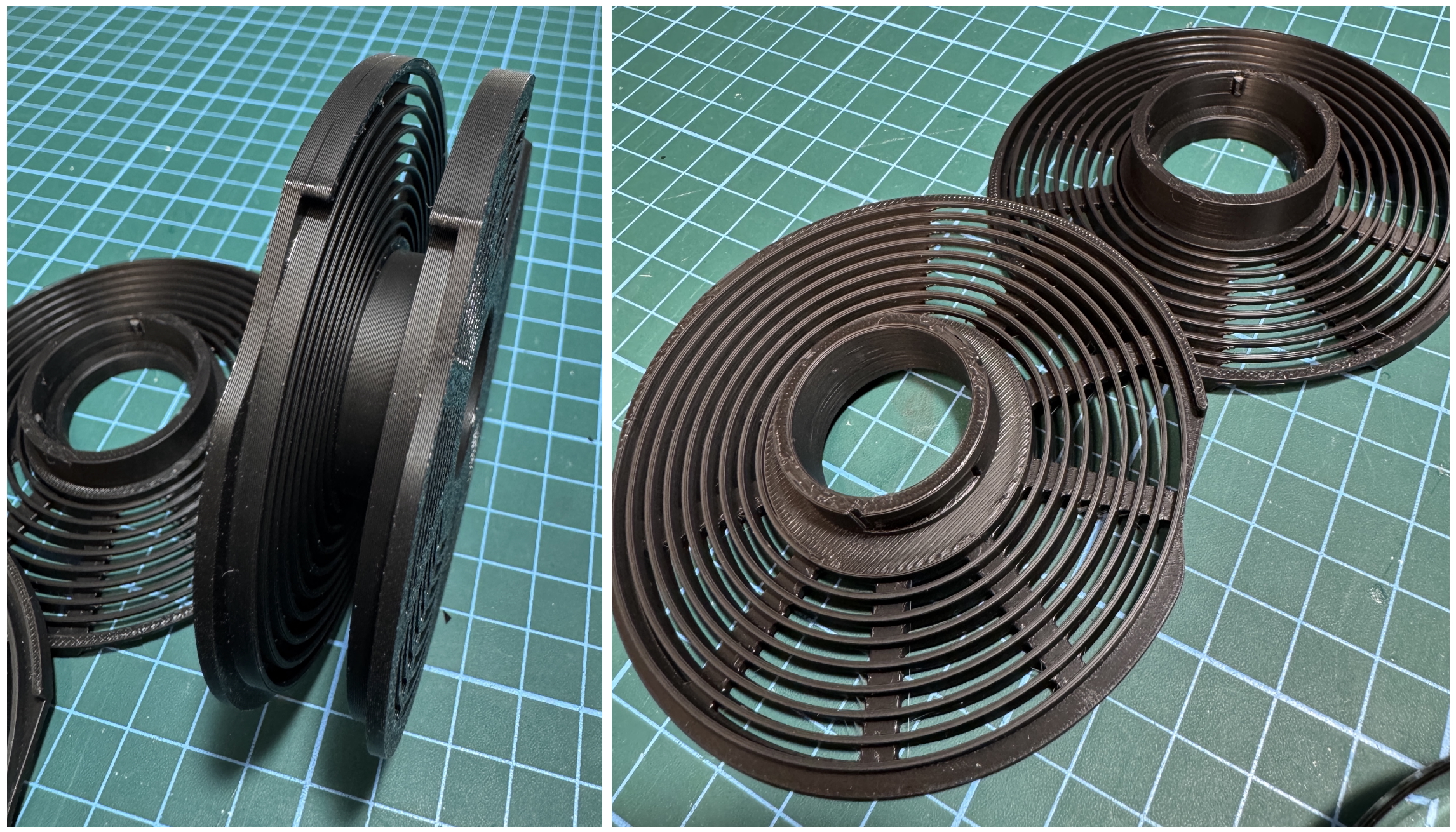 The design and finish of these 3D printed developing reels is excellent