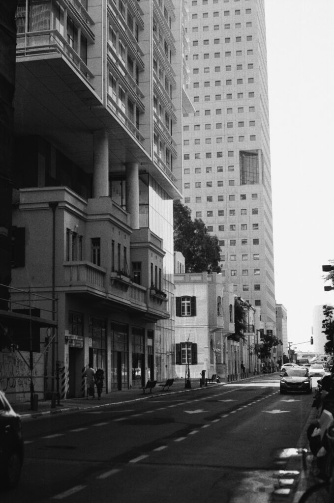 a downtown urban street