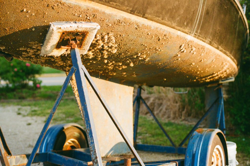 Hull of boat