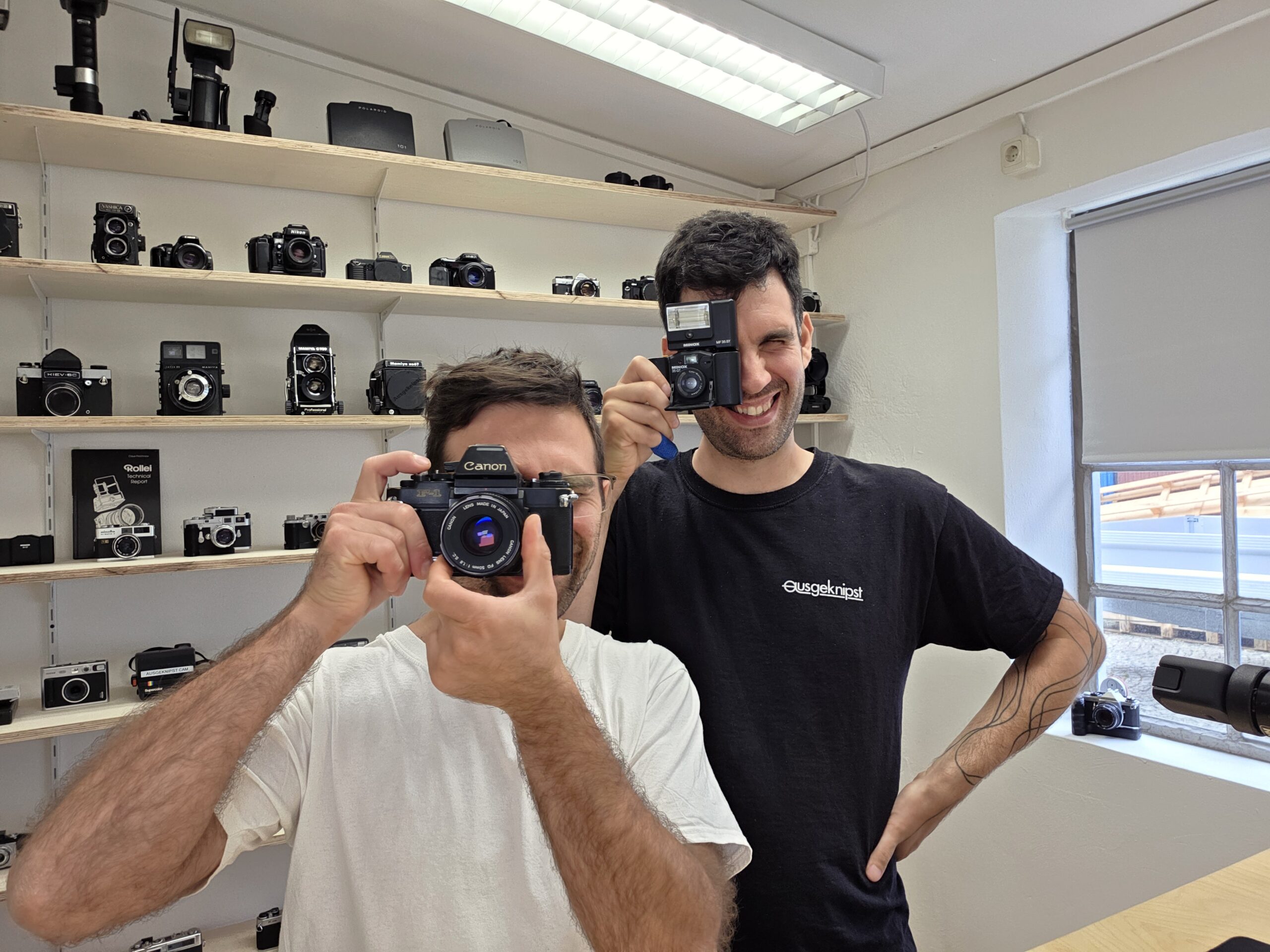 Founders of Ausgeknipst. Anto & Vladi.