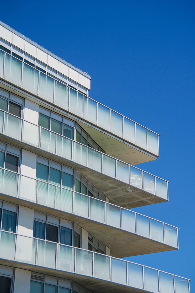 Blue sky and balconies