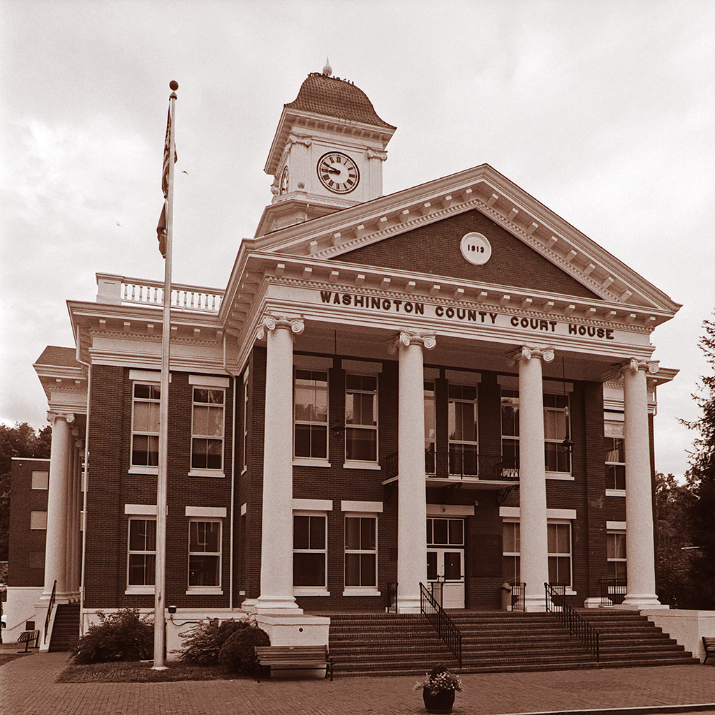 pic of the Washington County, Tennessee, Courthouse