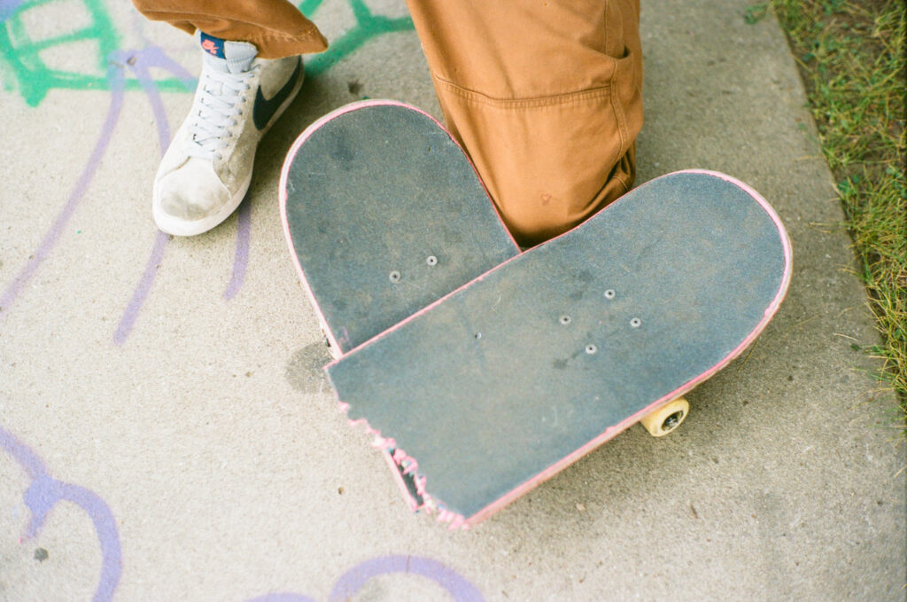 Broken skateboard