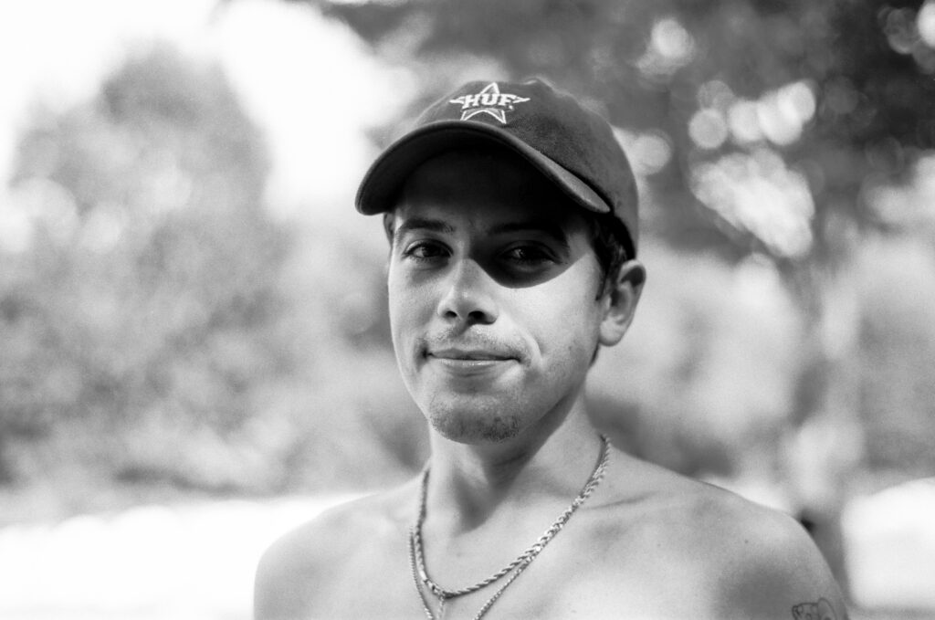 Portrait of young man in baseball cap