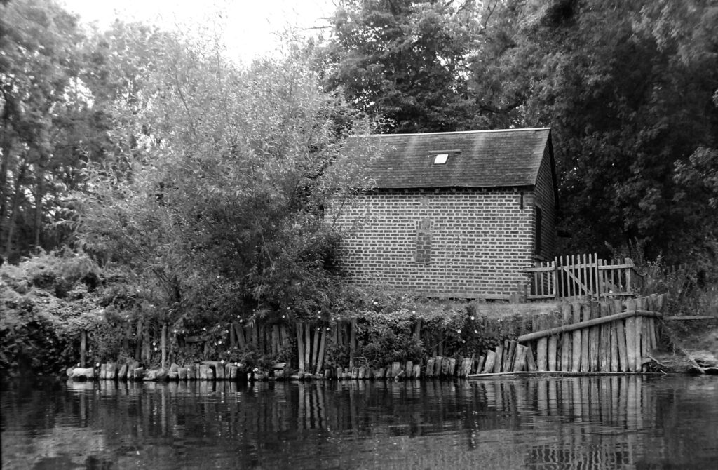 Small old house by the river Loir
