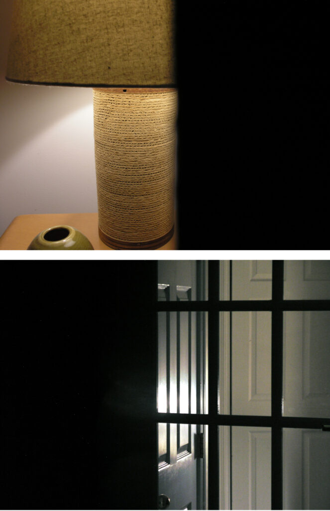 Left and right half frames of subjects 1 and 2
