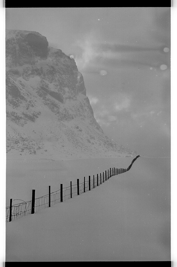 Fence and mountain