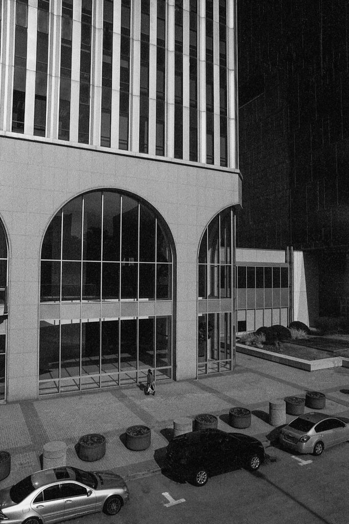 Building Archway with people walking