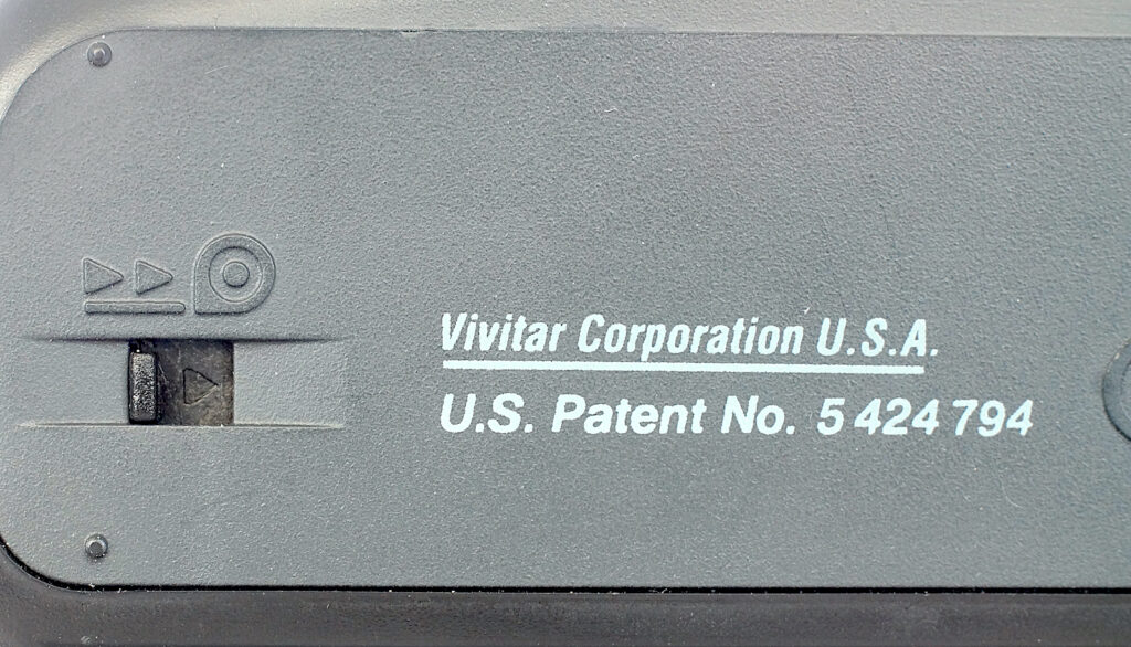 The small slider used to start the rewinding.