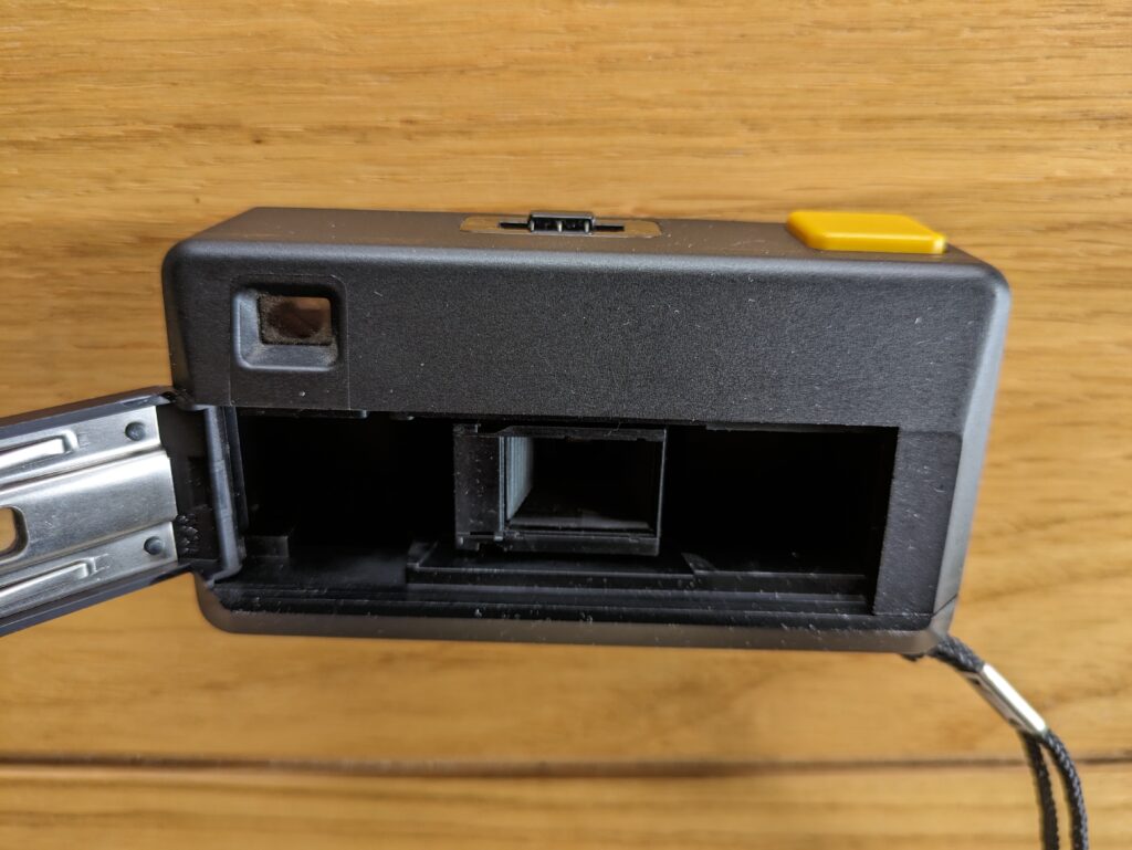 Kodak pocket A-1 camera open rear