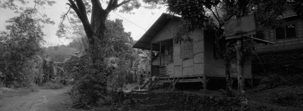 The backroad in the Philippines where simple life is still possible in black and white