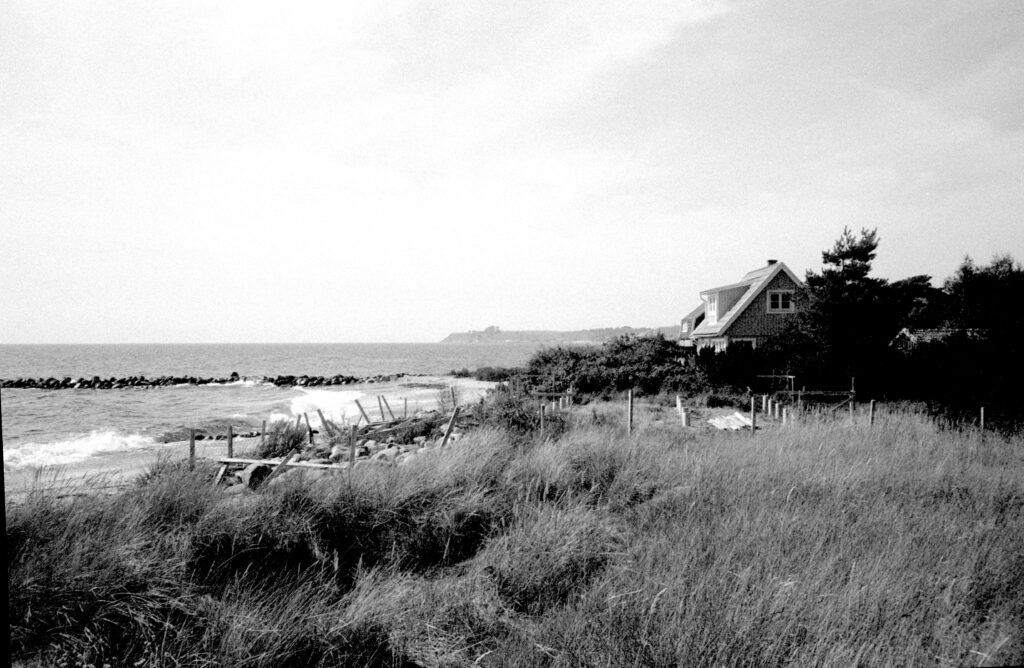 Summer houses by the beach