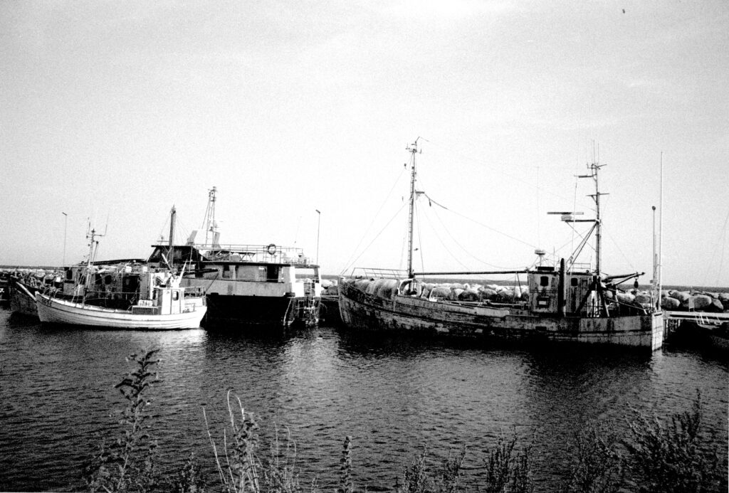 Fishing boats in need of renovation