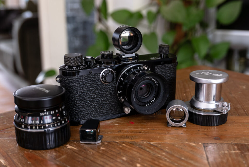 Leica ic with lenses and viewfinders 