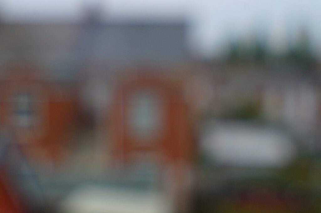 Photograph taken with Nikon 50mm f1.8 ai lens to show lack of focus at infinity