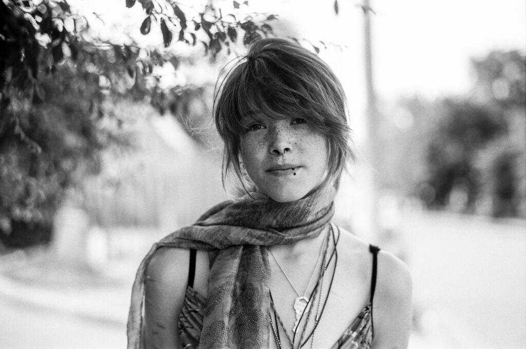 Portrait of young woman