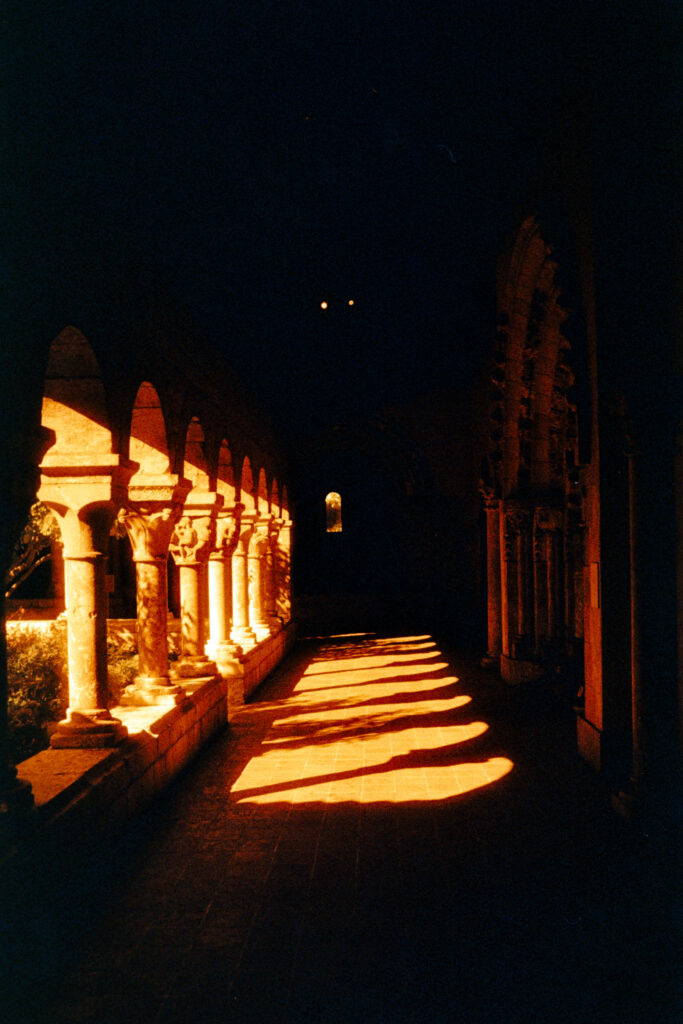 Morning sunlight at the Cloisters