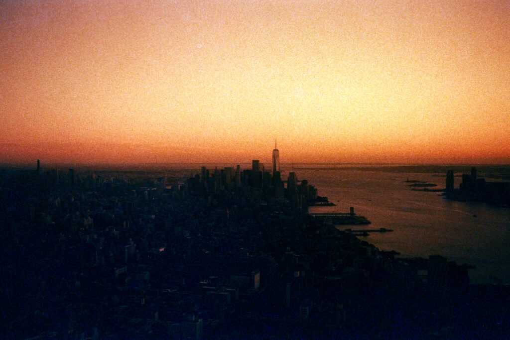 The New York skyline from atop The Edge