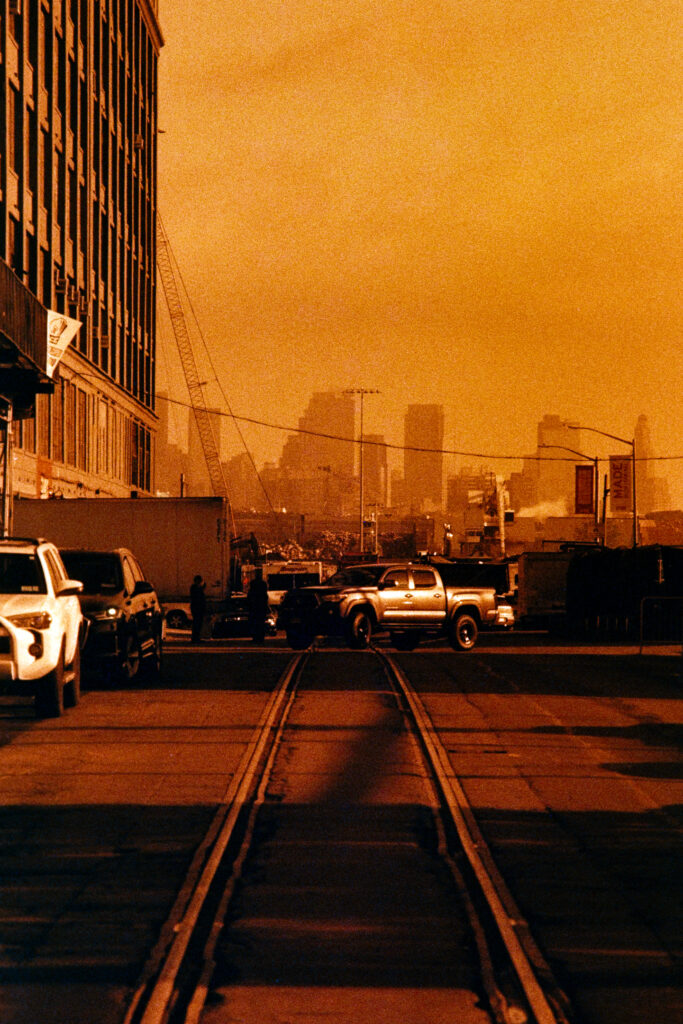 Looking back towards Manhattan from Brooklyn