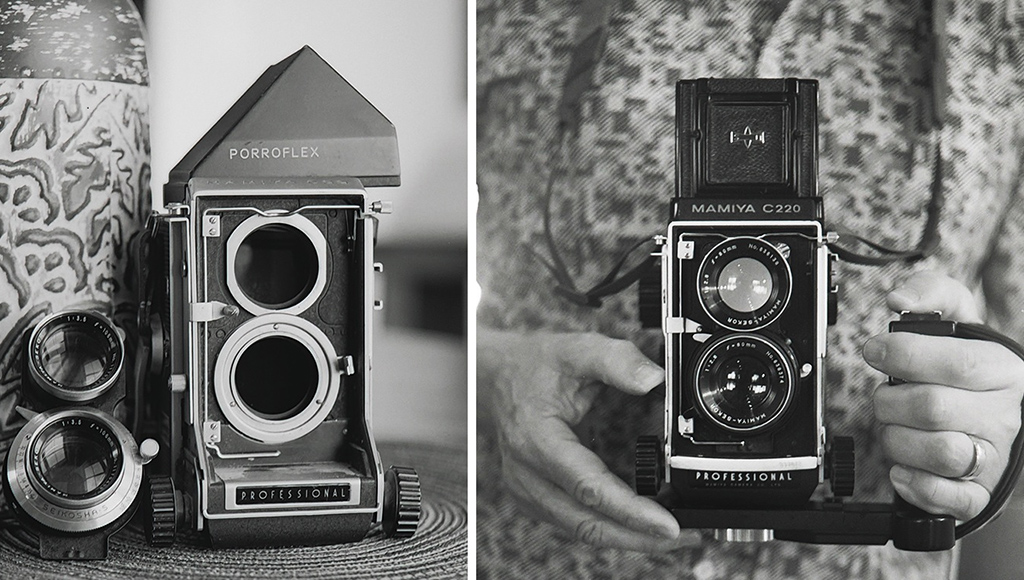 pic of Mamiya C220, plus a Mamiya C33 and spare lens