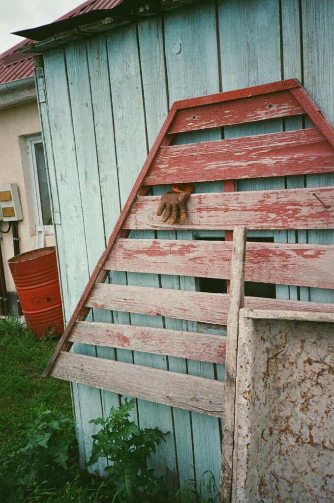 Farm Shed with Glove shoved into it