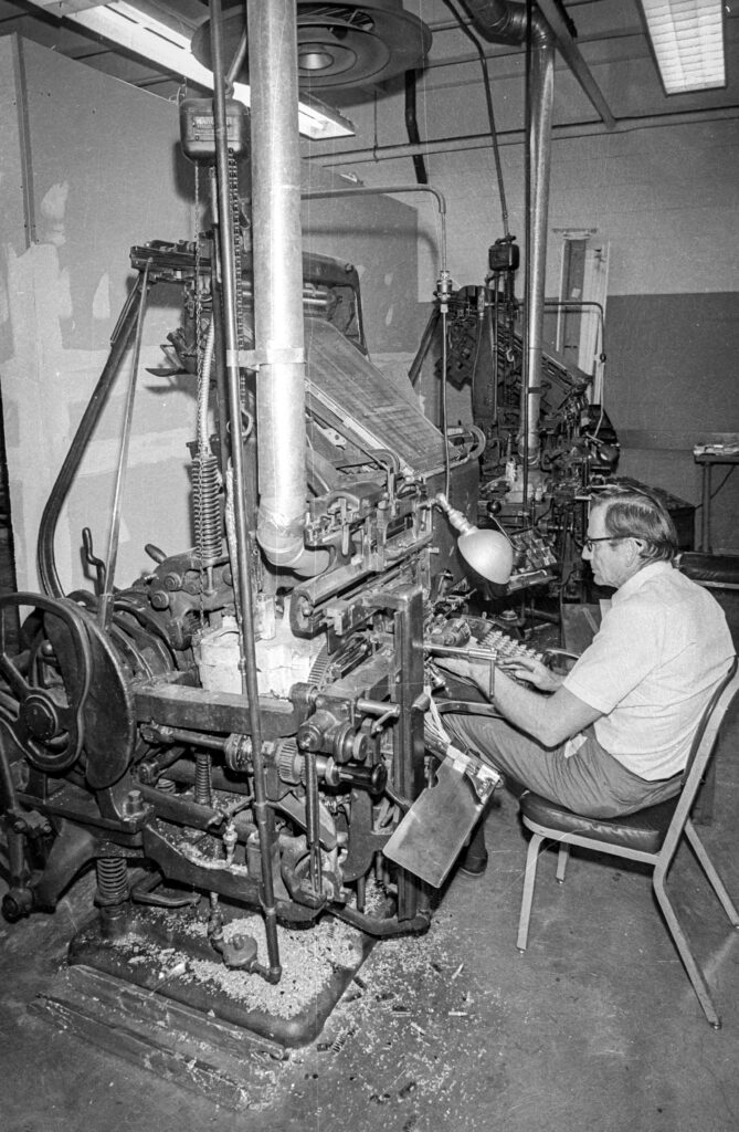 Operating a Mergenthaler 'Comet' Linotype