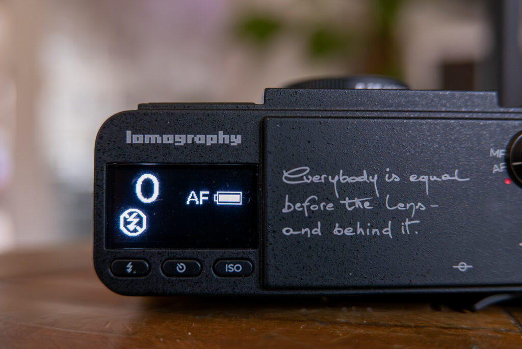 Lomography MC-A top plate