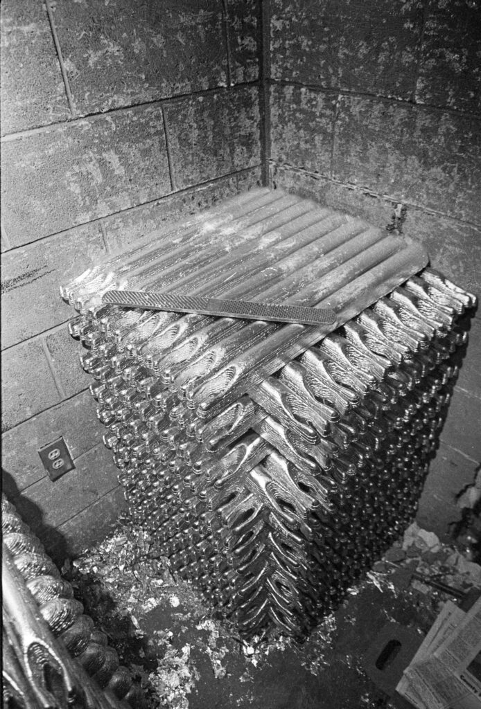 stacks of lead ingots or 'pigs'