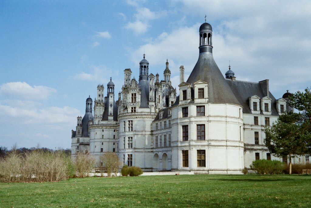 The north-west side of the Château de Chambord